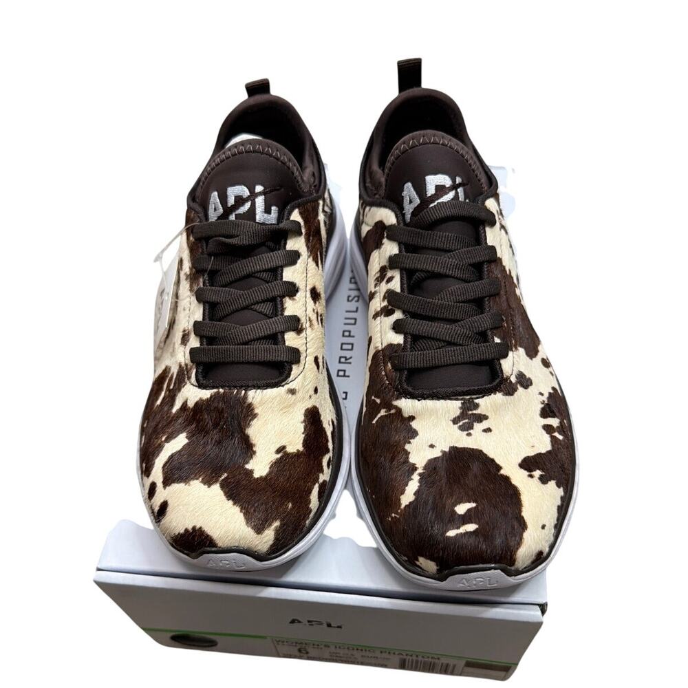 Athletic Propulsion Labs (APL) Women's Iconic Phantom Sneakers Brown Cow Size 6